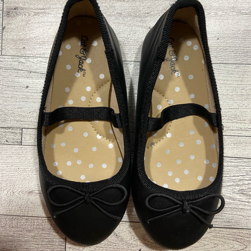 🆕NEW-CAT & JACK BALLET CUTE & COMFORTABLE SLIP ON SHOES/ELASTIC TO HOLD …